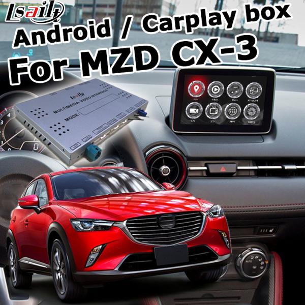Quality Mazda CX-3 CX3 Navigation video interface Android auto Mazda knob control google waze youtube for sale