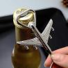 Buy cheap Cool Innovative Zinc Alloy 3D Air Plane Shape Wedding Favor Key Ring Bottle Opener with Logo Engraved from wholesalers
