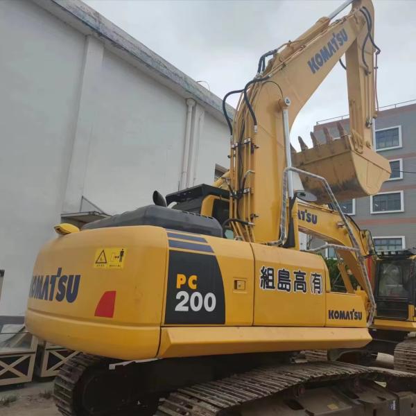 used crawler excavator used komatsu pc200/good condition with high power second