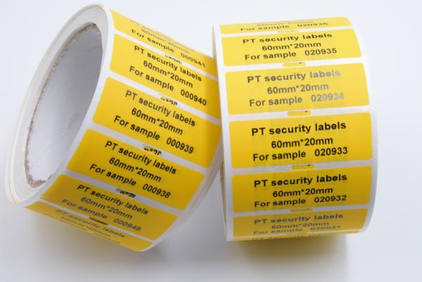 Buy cheap PET Film Security Seal Total Transfer Tamper Evident Label Material from wholesalers