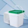 Buy cheap 5L 10L 16L 25L Orange Square Plastic Bucket PP Material for Supermarket Food Storage from wholesalers