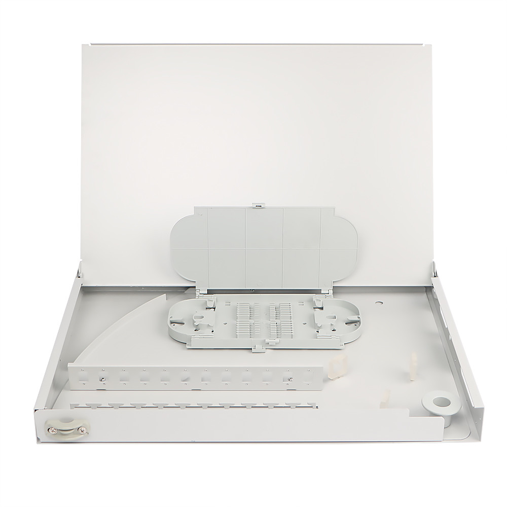12 Port Rotary 1U Fiber Optic Distribution Frame For 19" Rack Mount