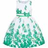 Buy cheap Kid Girls Dress Rose Flower Double Bow Tie Party Sundress Summer Children'S Clothing from wholesalers