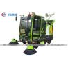 Buy cheap Electric Community Road Sweeper Vehicle 4 Wheels 5 Brushes With Fog Cannon from wholesalers