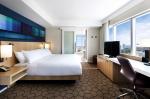 Ash Veneer Hotel Bedroom Furniture Sets With Fabric Sofa , Five Star Hotel