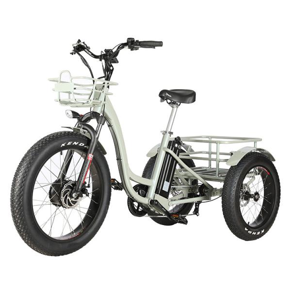 Buy cheap Front 24"x4.0 Wheel Electric Disabled Tricycle with Fat Tire and Black Color from wholesalers