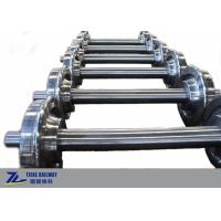 Buy cheap Wheelset 650mm Wagon Wheel Axles For Heavy Duty Truck 3 Axle Bogie product