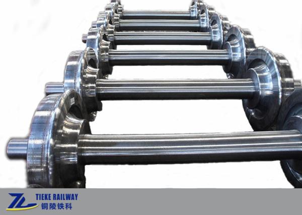 Buy cheap Wheelset 650mm Wagon Wheel Axles For Heavy Duty Truck 3 Axle Bogie from wholesalers