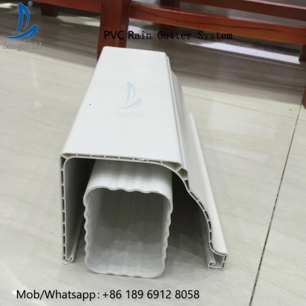 Buy cheap High Quality 5.2inch PVC Rain Gutter Malaysia/Philippines/Kenya from wholesalers