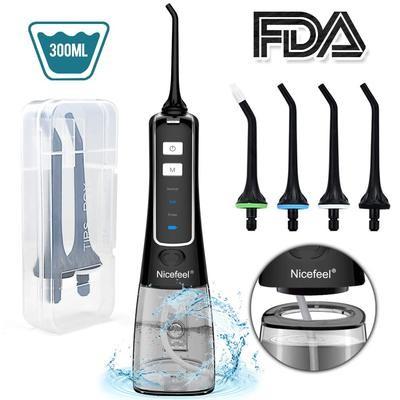 Buy cheap 0.8mm Nicefeel Cordless Water Flosser Handheld Water Pick Detachable Water Tank from wholesalers