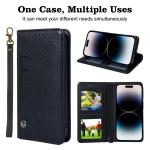 Strap Flip I Phone Cases Leather Card Holder Phone Cover For Samsung S24 S25