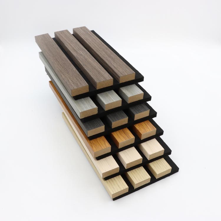 Soundproofing Absorb Mdf Pet Board Acoustic Wooden Slat Wall Panels