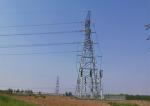 Double Circut Transmission Line Tower , Durable Angle Steel Transmission Tower