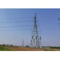 Buy cheap Double Circut Transmission Line Tower , Durable Angle Steel Transmission Tower product