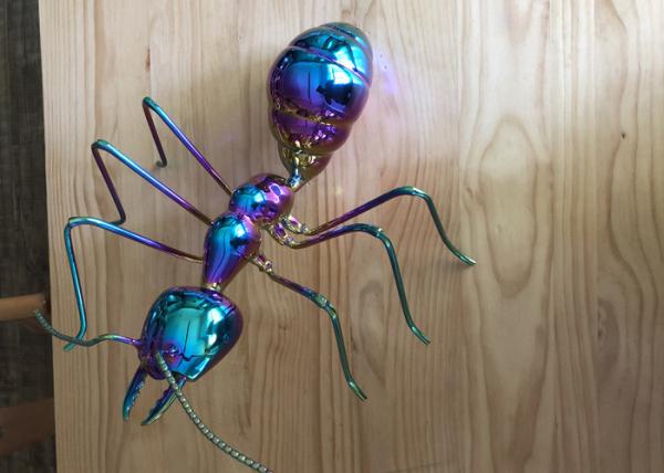 Buy cheap Colorful Table Decor Metal Ant Sculpture Stainless Steel Titanium Craft from wholesalers