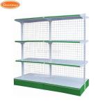 Customized Retail Display Racks Label Gondola Shelving Supermarket Beauty Supply