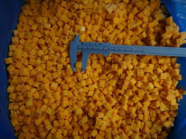 Buy cheap Nutritious IQF Pumpkin Dices IQF Frozen Vegetables For Catering from wholesalers