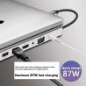 Buy cheap 15cm Cable 3.5mm Audio 4K 30Hz HDMI 87W PD USB C Hub from wholesalers