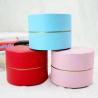 Buy cheap Blue / Pink / Red Leather Jewelry Box With Custom Logo Empty Round Shape from wholesalers