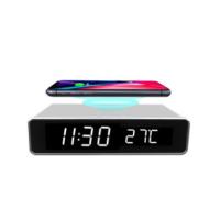 Buy cheap Qi Standard ABS Portable Wireless Mobile Charger 10 Watt With Alarm Clock product