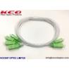 Buy cheap Blockless 2x4 Fiber Optic Splitter SC/APC Green Connector 0.9mm 2.0m Low IL from wholesalers