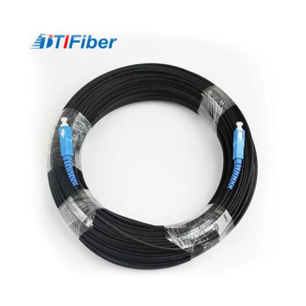 Buy cheap LC SC Connector Fiber Optic Patch Cord 100m Outdoor FTTH Drop Cable Fiber Optic from wholesalers
