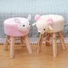 Buy cheap High Quality Modern Style Wooden Stools Cute Animal Shape Small Chair Solid Wood Household Fashion Shoe Stools from wholesalers