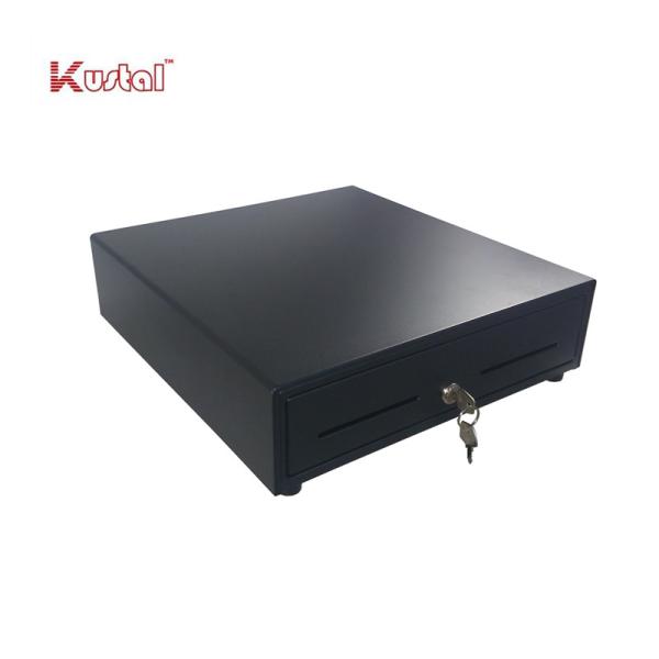 Buy cheap 410mm Black Classic Metal ABS Pos 12V RJ12 Heavy Duty Roller Cash Drawer from wholesalers