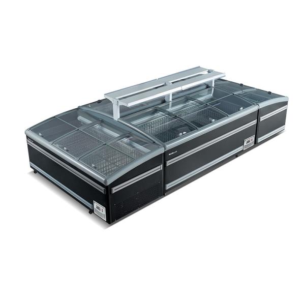 Buy cheap Supermarket Island Freezer Sliding Glass Top Deep Combined Island Freezer from wholesalers