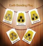 UK EBP 2X10mm Stud 1M Resistor Earth Bonding Point