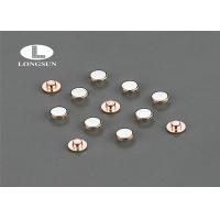 Buy cheap Flat Head Metal Contacts Copper Solid Rivets Tri - Metal For Microswitchs product