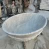 Buy cheap White Oval Marble Bathtub Natural Stone Bathroom Bath Freestanding European Style Home Decoration from wholesalers