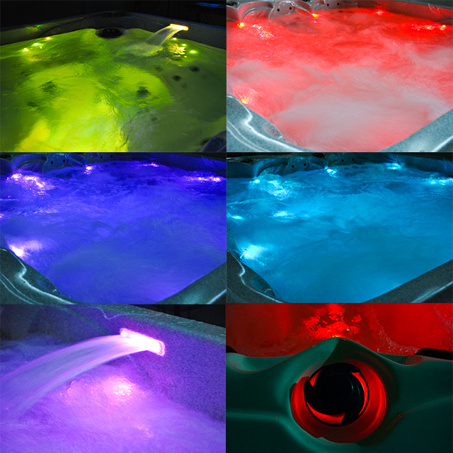 5 Person High Density Foam Luxury Flow Filter System Massage Hot Tub Spa Tub