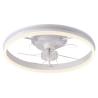 Buy cheap 20 Inch Flush Mount Ceiling Fan Light , Bedroom White Fandelier Ceiling Fan With Light from wholesalers