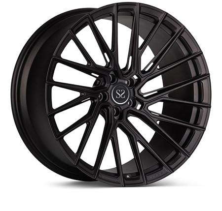 Buy cheap 139.7 Pcd 21 Inches Toyota Land Crusier 2- Piece Forged Wheels All Black from wholesalers