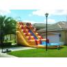 Buy cheap Volcano Blow Up Water Slide , Outdoor Pool Slide Inflatable Lead Free from wholesalers
