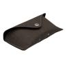 Buy cheap Extra Large Brown Logo Inside Luxury Odm Glasses Case Soft Leather from wholesalers