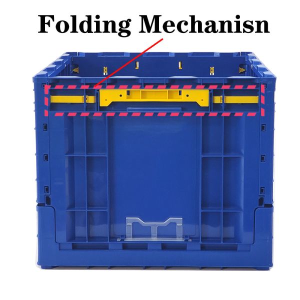 Foldable Crate Logistics Warehousing Storage Collapsible Container Stackable Moving Box