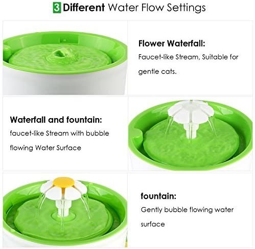 Automatic Flower M 1.6l Cat Water Bowl Fountain