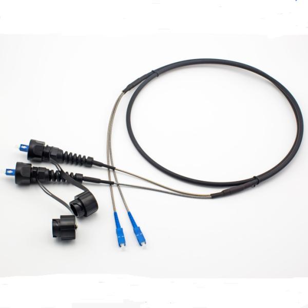 Outdoor 2core Singlemode ODVA to SC Connector Waterproof Fiber Optic Patch Cable