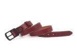Fashionable Womens Genuine Leather Belt With Zinc Alloy Pin Buckle