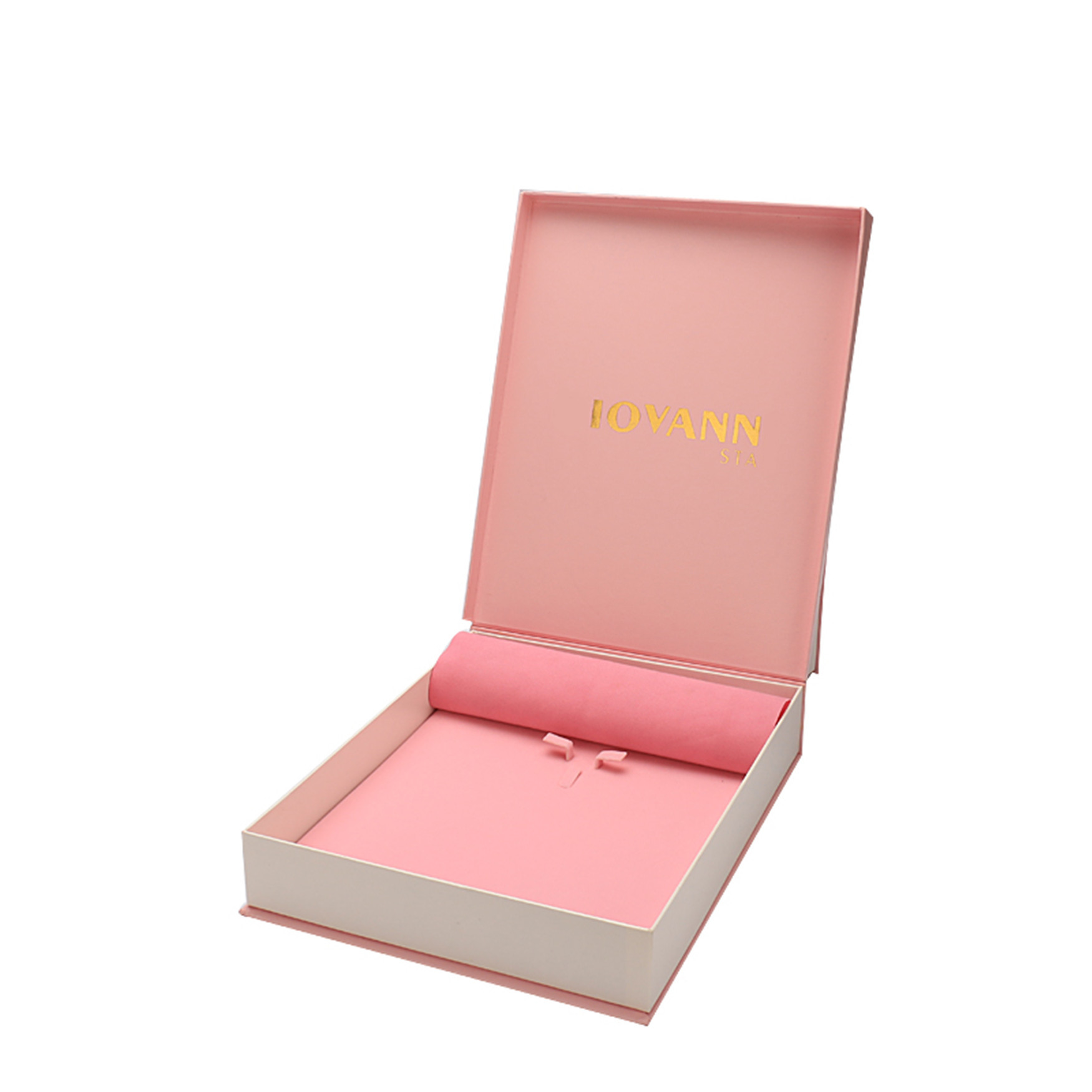 Pink Jewellery Packaging Boxes / Custom Cardboard Boxes For Crystal Packing