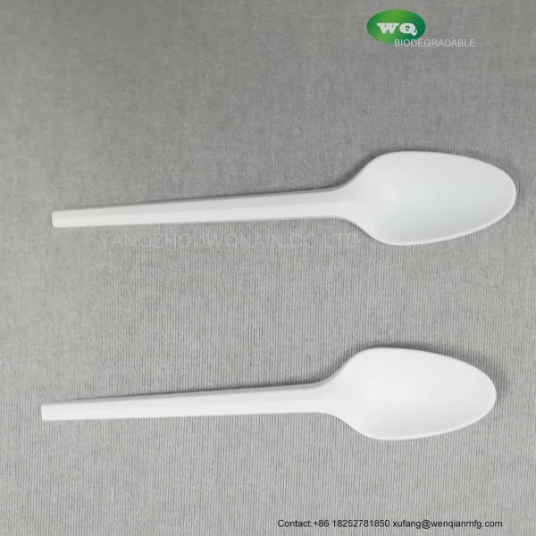 Buy cheap Eco Friendly Biodegradable 4.7" Ice Cream Spoon 100% All-Natural Utensils natural starch fork spoon knife from wholesalers