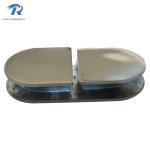 Glass elliptical partition brace, glass clamps RS1837, 180 degree, double,
