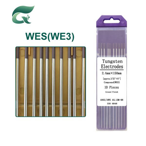 Buy cheap Purple WES Compound Tungsten Tig Welding Electrode 3mm from wholesalers