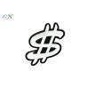 Buy cheap Caps Iron On Clothing Patches , Embroidered Dollar Logo Patch Customized from wholesalers