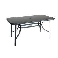 Buy cheap Square Outdoor Garden Table 5mm Tempered Glass Top Table UV Resistant product