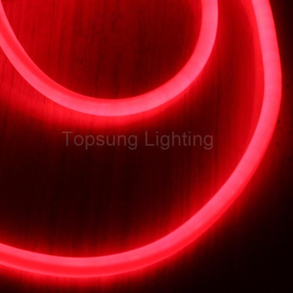 Buy cheap 360 led round rope light 120v neon light 25mm pvc hose flex neon replacement red color from wholesalers