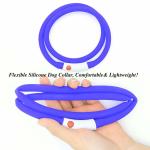 Silicone Cuttable Nite Glow Dog Collar USB Rechargeable For Small Medium Large