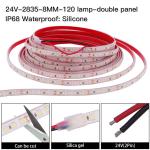 Die-Cutting Board 110v220v 10mm 180LEDs 4000K IP67 Waterproof SMD2835 LED Strip
